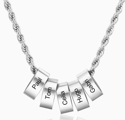 DBY9 MEN - Whit Mens Rope Necklace