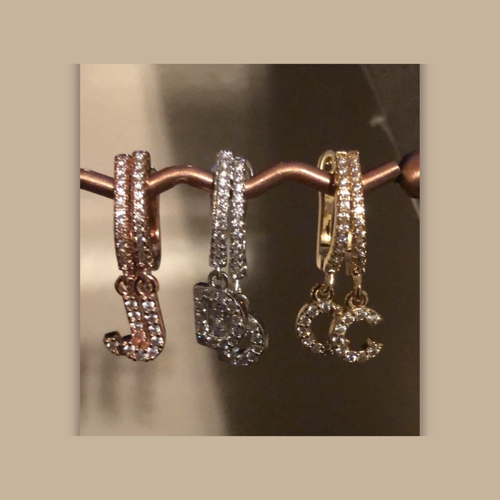 IN STOCK -IYOURS Mini Initial Earrings