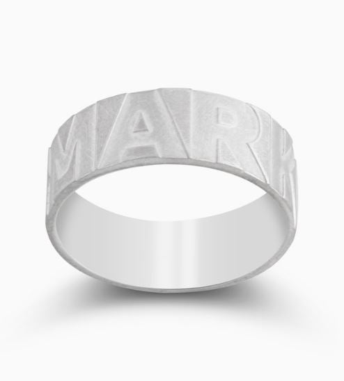 DBY9 MEN -  Block Name Ring