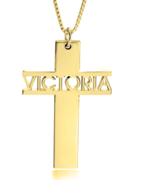 Cross Name Necklace