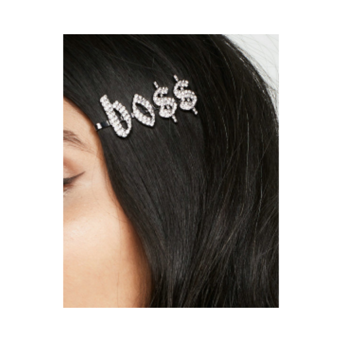 IN STOCK BLING HAIR PINS - GIRLY FONT