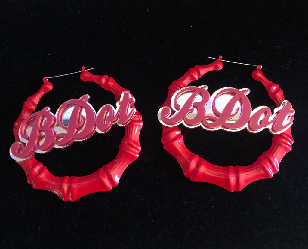Colorful Knock Knock Large Earrings