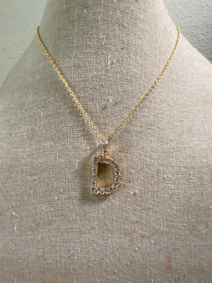 IN STOCK -Bling Initial Necklace