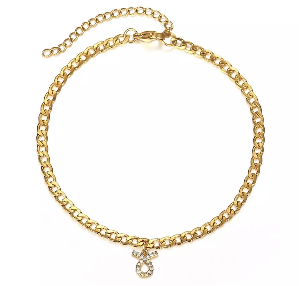 IN STOCK - Zodiac Bling Anklet