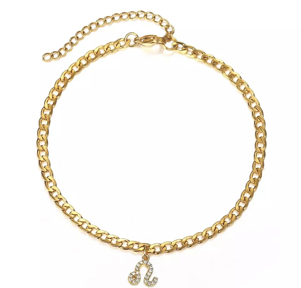 IN STOCK - Zodiac Bling Anklet