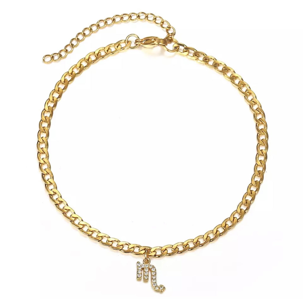 IN STOCK - Zodiac Bling Anklet
