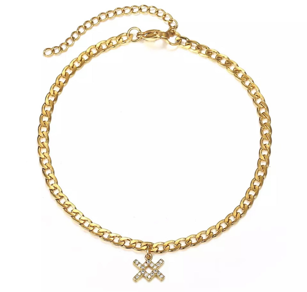 IN STOCK - Zodiac Bling Anklet