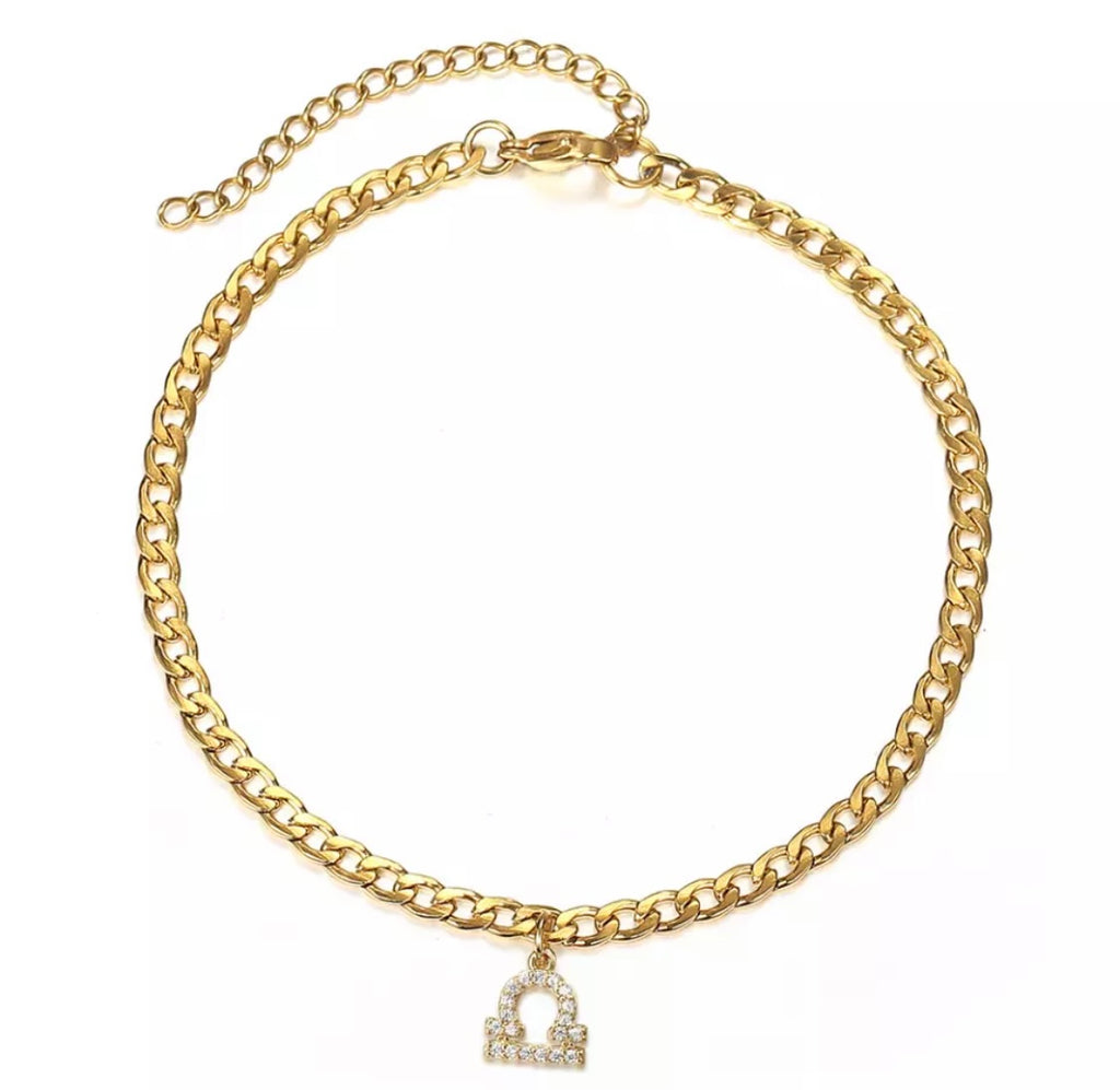 IN STOCK - Zodiac Bling Anklet