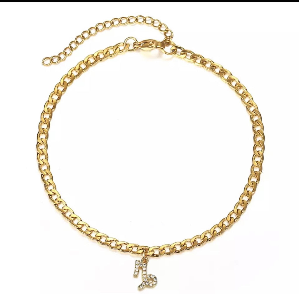 IN STOCK - Zodiac Bling Anklet