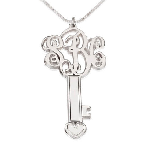 Monogram Cursive Key