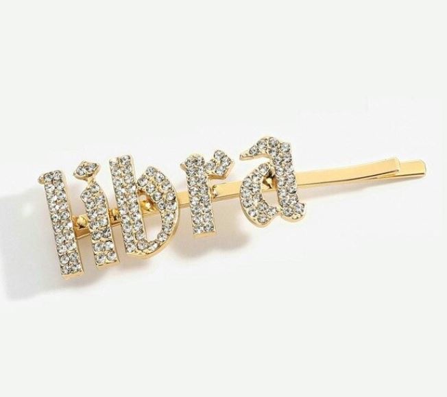 IN STOCK BLING HAIR PINS - ZODIAC GIRLY FONT