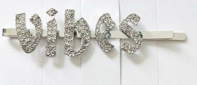 IN STOCK BLING HAIR PINS - GIRLY FONT